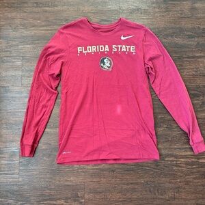 Nike Red Florida State Long Sleeve Tee
